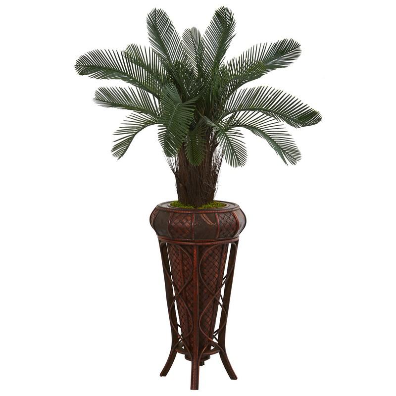 4'Cycas Artificial Tree in Decoorative Stand UV Resistant (Indoor/Outdoor)
