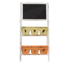 Load image into Gallery viewer, 31&quot; Farmhouse Multipurpose Bin and Chalkboard Stand
