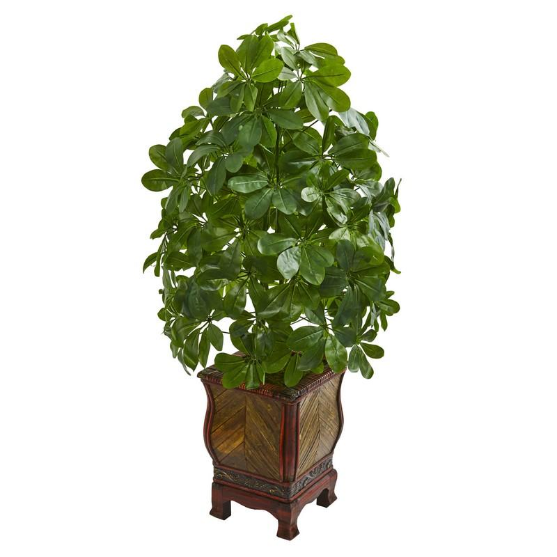 Schefflera Artificial Plant in Decorative Planter (Real Touch)