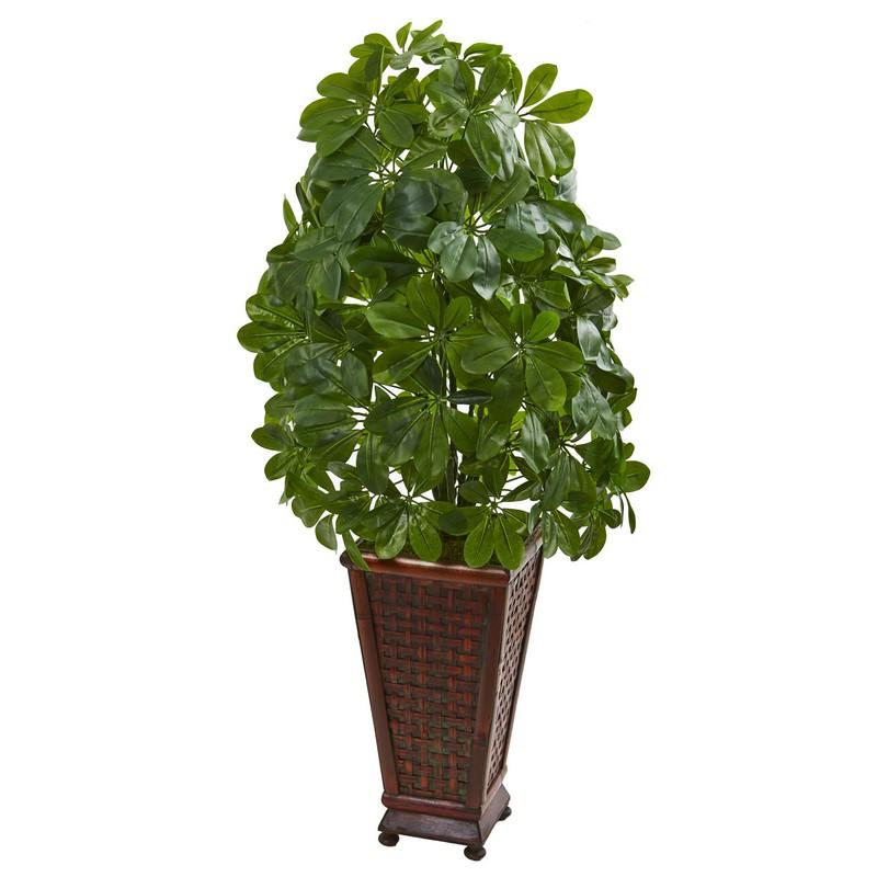 Schefflera Artificial Plant in Decorative Planter (Real Touch)