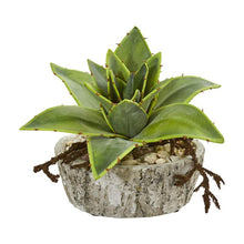 Load image into Gallery viewer, 6&quot; Dusty Succulent Artificial Plant in Weathered Vase (Set of 2)
