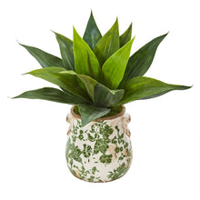 Load image into Gallery viewer, 14&quot; Agave Succulent Artificial Plant in Decorative Vase
