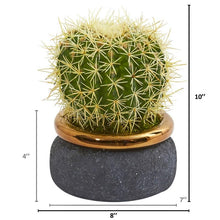Load image into Gallery viewer, Cactus Artificial Plant in Designer Bowl
