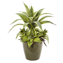 Load image into Gallery viewer, 20&quot; Sansevieria Artificial Plant in Planter
