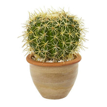 Load image into Gallery viewer, 10&quot; Cactus Artificial Plant in Decorative Ceramic Planter
