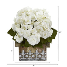 Load image into Gallery viewer, 10&quot; Begonia Artificial Plant in Hanging Floral Design House Planter
