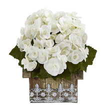 Load image into Gallery viewer, 10&quot; Begonia Artificial Plant in Hanging Floral Design House Planter
