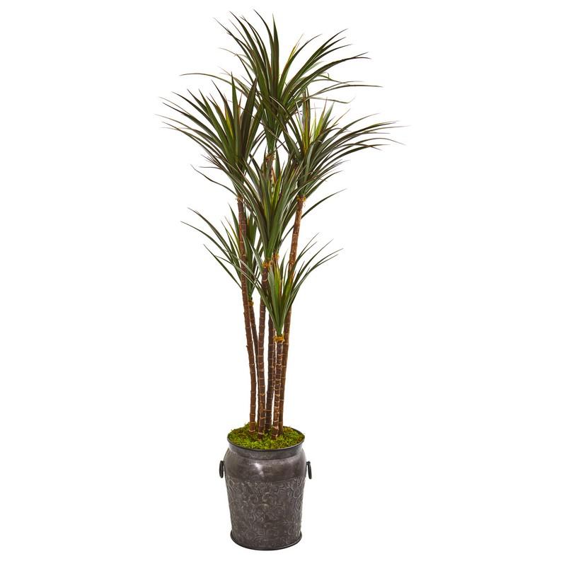 6'Giant Yucca Artificial Tree in Decorative Planter UV Resistant (Indoor/Outdoor)