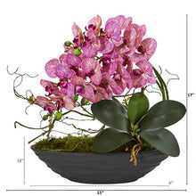 Load image into Gallery viewer, Phalaenopsis Orchid Artificial Arrangement in Decorative Planter
