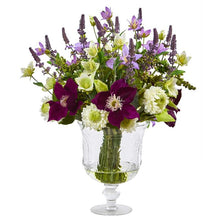 Load image into Gallery viewer, Mixed Flower Artificial Arrangement in Royal Urn
