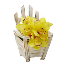 Load image into Gallery viewer, Cymbidium Orchid Artificial Arrangement in Chair Planter
