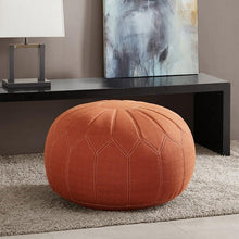 Load image into Gallery viewer, Madison Park Kelsey Round Pouf Ottoman MP101-0214 By Olliix
