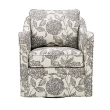 Load image into Gallery viewer, Madison Park Brianne Slub Weave Wide Seat Swivel Arm Chair MP103-0241 By Olliix
