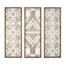 Load image into Gallery viewer, Madison Park Mandal Wood Wall Decor Set Of 3 MP167-0098 By Olliix
