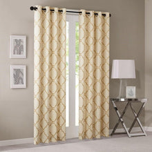Load image into Gallery viewer, Madison Park Fretwork Print Window Curtain -63" Panel MP40-3597 By Olliix
