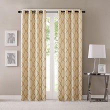Load image into Gallery viewer, Madison Park Fretwork Print Window Curtain -108" Panel MP40-3600 By Olliix
