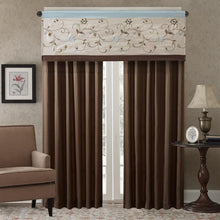 Load image into Gallery viewer, Madison Park Serene Embroidered Window Valance -50X18&quot; MP41-3505 By Olliix
