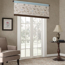 Load image into Gallery viewer, Madison Park Serene Embroidered Window Valance -50X18&quot; MP41-3505 By Olliix
