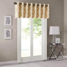 Load image into Gallery viewer, Madison Park Saratoga Fretwork Print Valance -50X18&quot; MP41-3601 By Olliix
