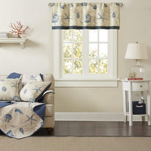 Load image into Gallery viewer, Madison Park Bayside Printed Valance -50X18&quot; MP41-3764 By Olliix
