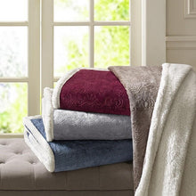 Load image into Gallery viewer, Madison Park Elma Oversized Textured Plush Throw -60X70&quot; MP50-3252 By Olliix
