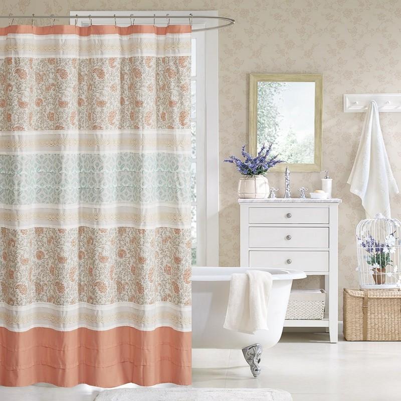 Madison Park Dawn Cotton Shower Curtain -72X72