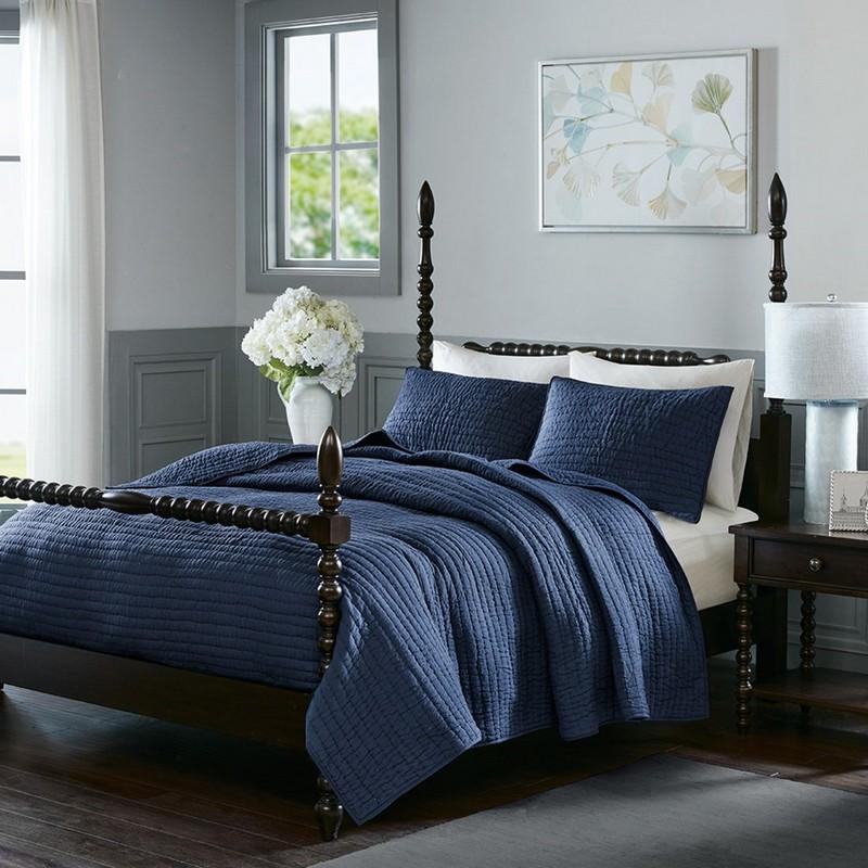 Madison Park Signature Cotton Hand Quilted Coverlet Set -King MPS13-275 By Olliix