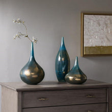 Load image into Gallery viewer, Madison Park Signature Handmade Rainbow Glass Vase- Set Of 3 MPS162-248 By Olliix
