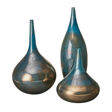 Load image into Gallery viewer, Madison Park Signature Handmade Rainbow Glass Vase- Set Of 3 MPS162-248 By Olliix
