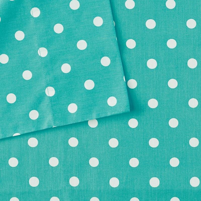 Mi Zone Polka Dot Printed 100% Cotton Sheet Set -Twin MZ20-496 By Olliix
