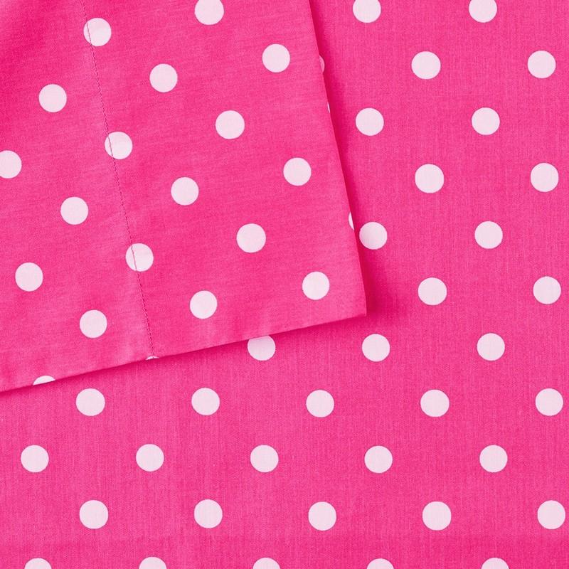 Mi Zone Polka Dot Printed 100% Cotton Sheet Set -Queen MZ20-501 By Olliix
