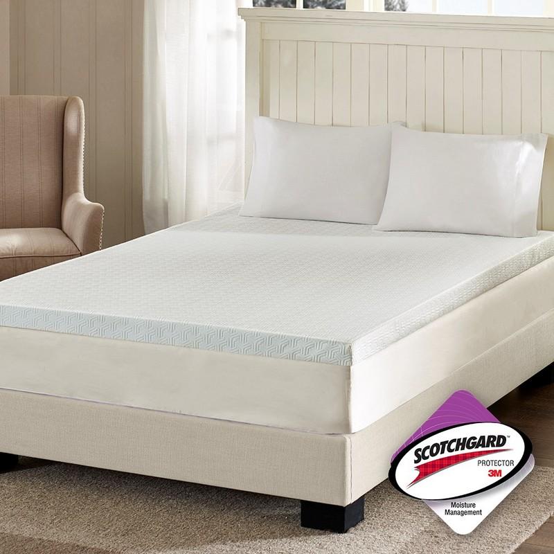 Mattress Topper With 3M Moisture Management -Twin Xl BASI16-0468 By Olliix