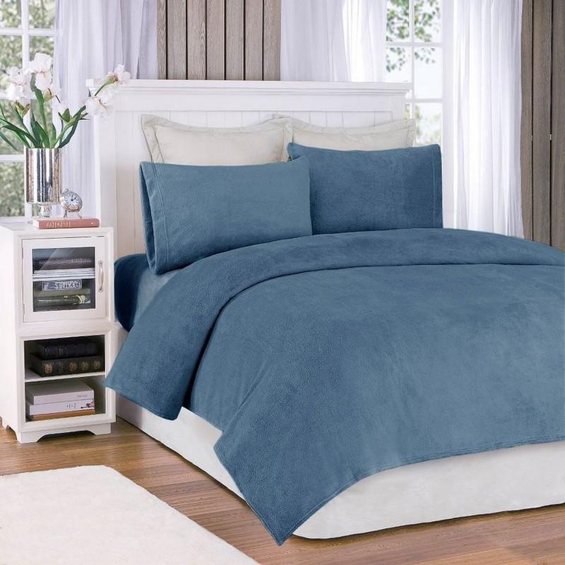 True North By Sleep Philosophy Soloft Plush Sheet Set -Full BL20-0454 By Olliix