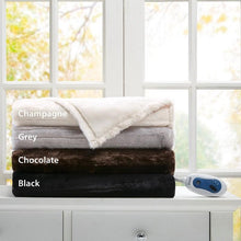 Load image into Gallery viewer, Beautyrest Heated Duke Faux Fur Heated Throw -50X70&quot; BR50-0750 By Olliix
