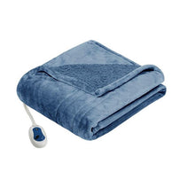 Load image into Gallery viewer, Beautyrest Heated Microlight To Berber Throw -60X70&quot; BR54-0308 By Olliix
