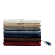 Load image into Gallery viewer, Beautyrest Heated Microlight To Berber Throw -60X70&quot; BR54-0308 By Olliix
