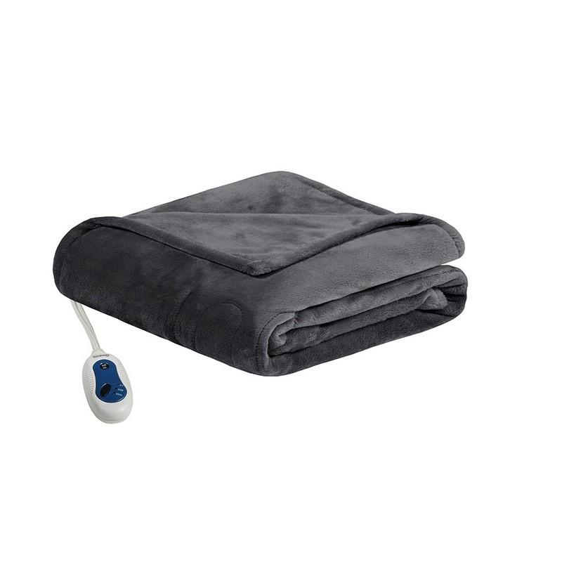 Beautyrest Heated Plush Throw -60X70