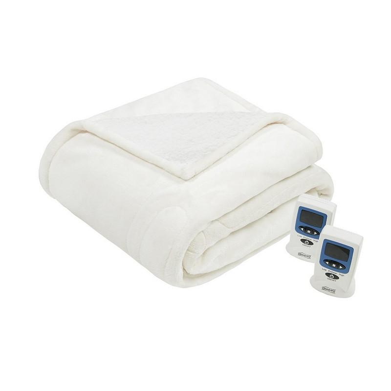 Beautyrest Heated Microlight To Berber Blanket -Full BR54-0651 By Olliix