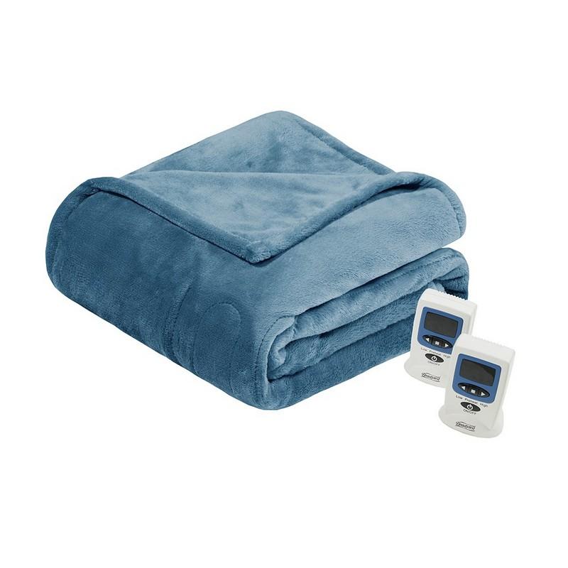 Beautyrest Heated Plush Blanket -Full BR54-0659 By Olliix