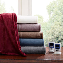 Load image into Gallery viewer, Beautyrest Heated Plush Blanket -King BR54-0661 By Olliix
