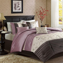 Load image into Gallery viewer, Madison Park Serene Embroidered 7 Piece Comforter Set -Queen MP10-3446 By Olliix
