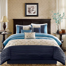 Load image into Gallery viewer, Madison Park Serene Embroidered 7 Piece Comforter Set -King MP10-3450 By Olliix

