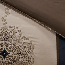 Load image into Gallery viewer, Madison Park Donovan 7 Piece Jacquard Comforter Set -Queen MP10-4344 By Olliix
