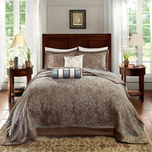 Load image into Gallery viewer, Madison Park Aubrey 5 Piece Jacquard Bedspread Set -King MP13-4339 By Olliix

