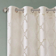Load image into Gallery viewer, Madison Park Eden Fretwork Burnout Sheer Panel -63" Panel MP40-3776 By Olliix
