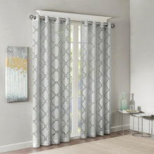 Load image into Gallery viewer, Madison Park Eden Fretwork Burnout Sheer Panel -84" Panel MP40-3780 By Olliix
