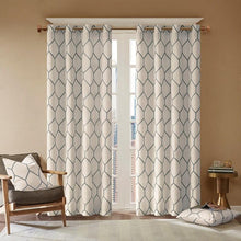 Load image into Gallery viewer, Madison Park Metallic Geo Embroidered Window Panel -50X84" MP40-4360 By Olliix
