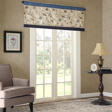 Load image into Gallery viewer, Madison Park Serene Embroidered Window Valance -50X18&quot; MP41-4210 By Olliix
