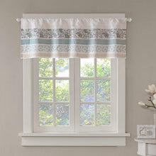 Load image into Gallery viewer, Madison Park Printed And Pieced Rod Pocket Valance -50X18&quot; MP41-4293 By Olliix
