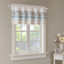 Load image into Gallery viewer, Madison Park Printed And Pieced Rod Pocket Valance -50X18&quot; MP41-4293 By Olliix
